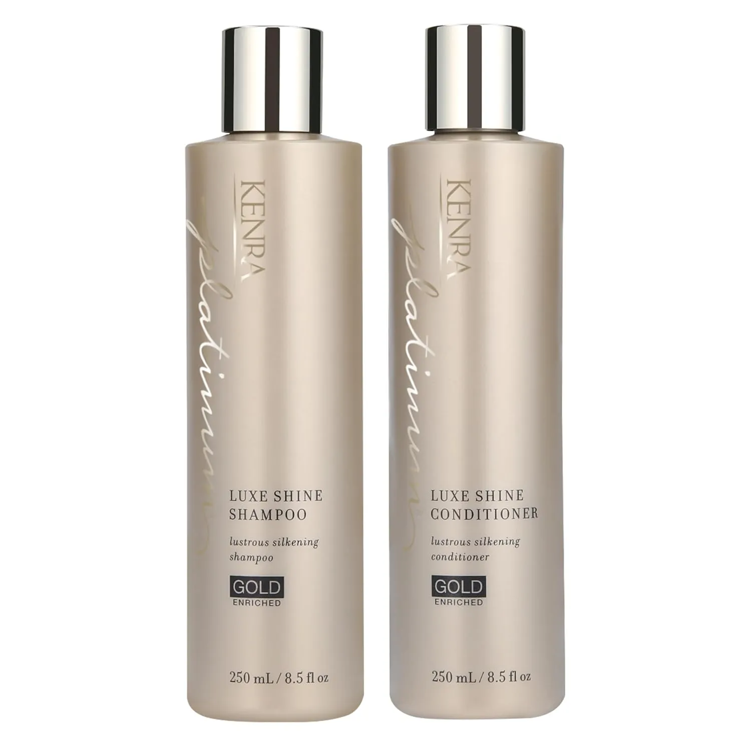 Kenra Platinum Luxe Shine Shampoo/Conditioner | Gold Enriched | Transforms Dull And Lifeless Strands To Glamorous And Full-Bodied Hair | All Hair Types
