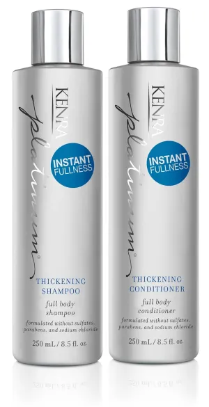 Kenra Platinum Thickening Shampoo/Conditioner | Provides Nourishment & Delivers Shine | Increases Thickness & Volume | Body & Fullness | Protects Against Humidity | All Hair Types