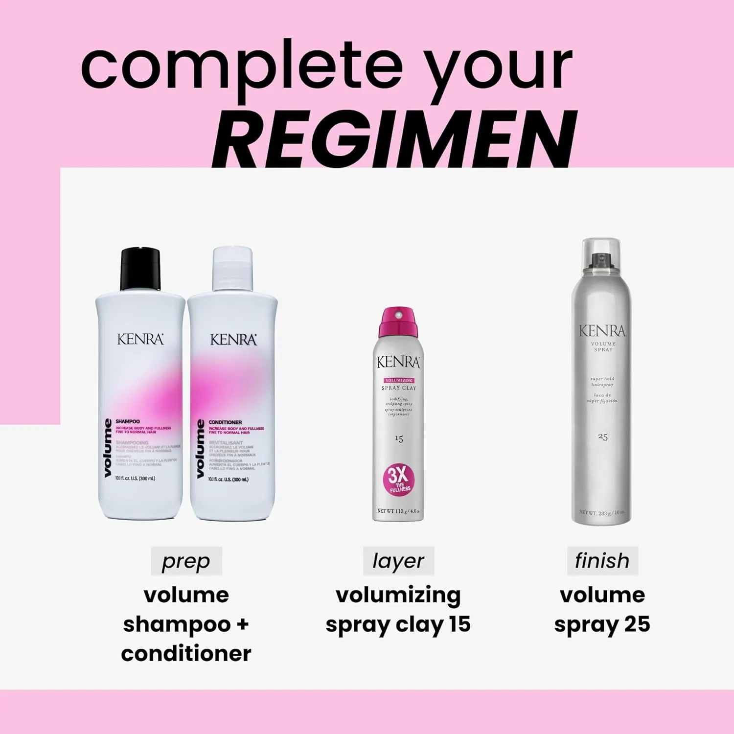 Kenra Volume Conditioner | Creates Body, Bounce & Fullness | Increases Volume up to 45% | Adds Shine | Color Safe | Fine To Normal Hair