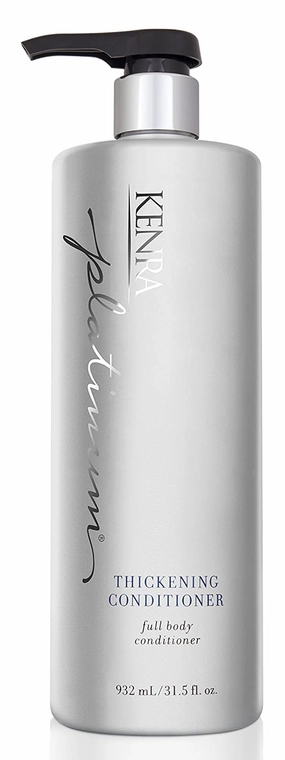 Kenra Platinum Thickening Conditioner | Provides Nourishment & Delivers Shine | Increases Thickness & Volume | Body & Fullness | Protects Against Humidity | All Hair Types | 31.5 fl. Oz