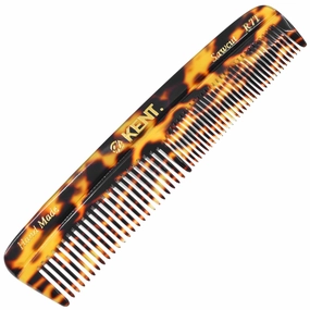 KENT Hair Comb for Men, Handmade Pocket Comb, Fine and Wide Tooth Hair Comb for Grooming and Styling, Sawcut Kent Comb, 2 Pack (Yellow Tokyo)