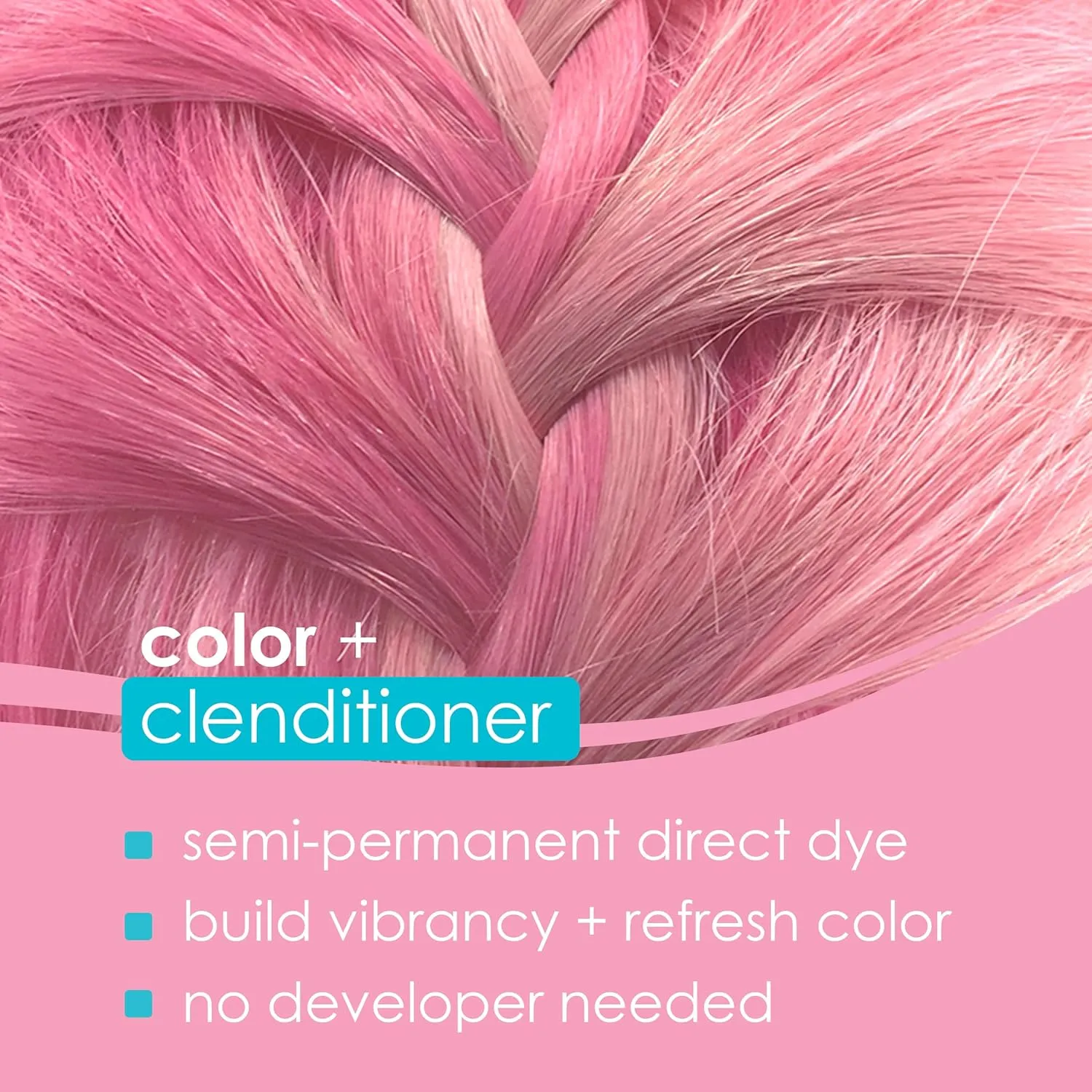 Keracolor Color   Clenditioner 3-in-1 Color-Depositing Conditioner, Gentle Cleansing Conditioner Infusing Semi-Permanent Hair Color, 9 Shades, 33.8 Fl Oz