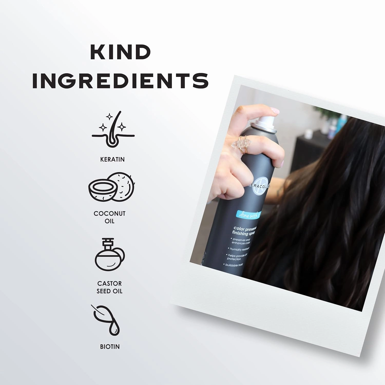 KERACOLOR Kit of 3-in-1 (Cleanse   Conditioner   Color) Blue Semi-Permanent Hair Dye and Finishing Hair Spray 10oz