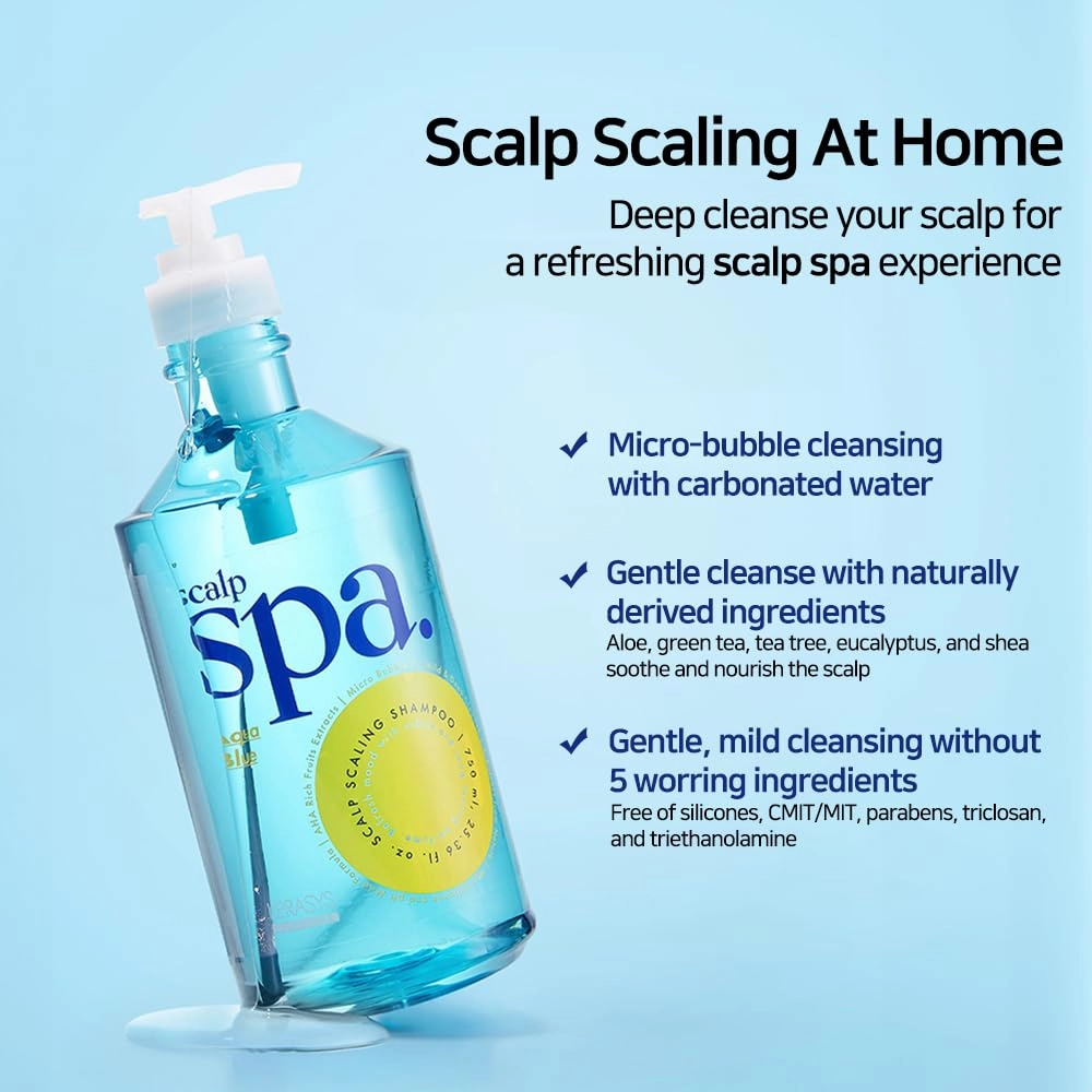 Kerasys Scalp Spa Silicone Free Weakly Acidic AHA Aqua Blue 25.36 fl oz / 750 ml (Conditioner, 2-Pack)