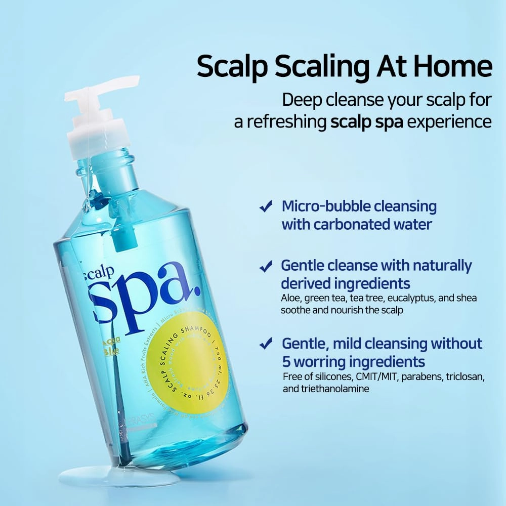 Kerasys Scalp Spa Silicone Free Weakly Acidic AHA Calm Green 25.36 fl oz / 750 ml (Conditioner, 2-Pack)