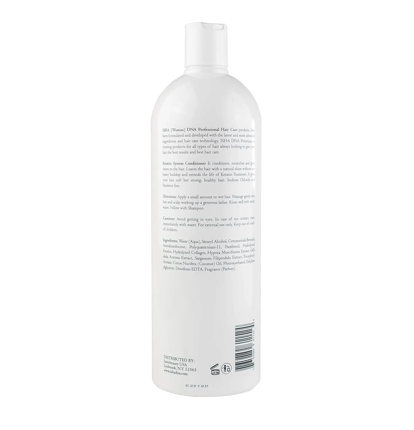 Keratin Treatment System Conditioner - Sulfate and Parabens Free - Perfect for Keratin Treated Hair - Infused with Coconut Oil - For All Hair Types. (32 Fl Oz.)