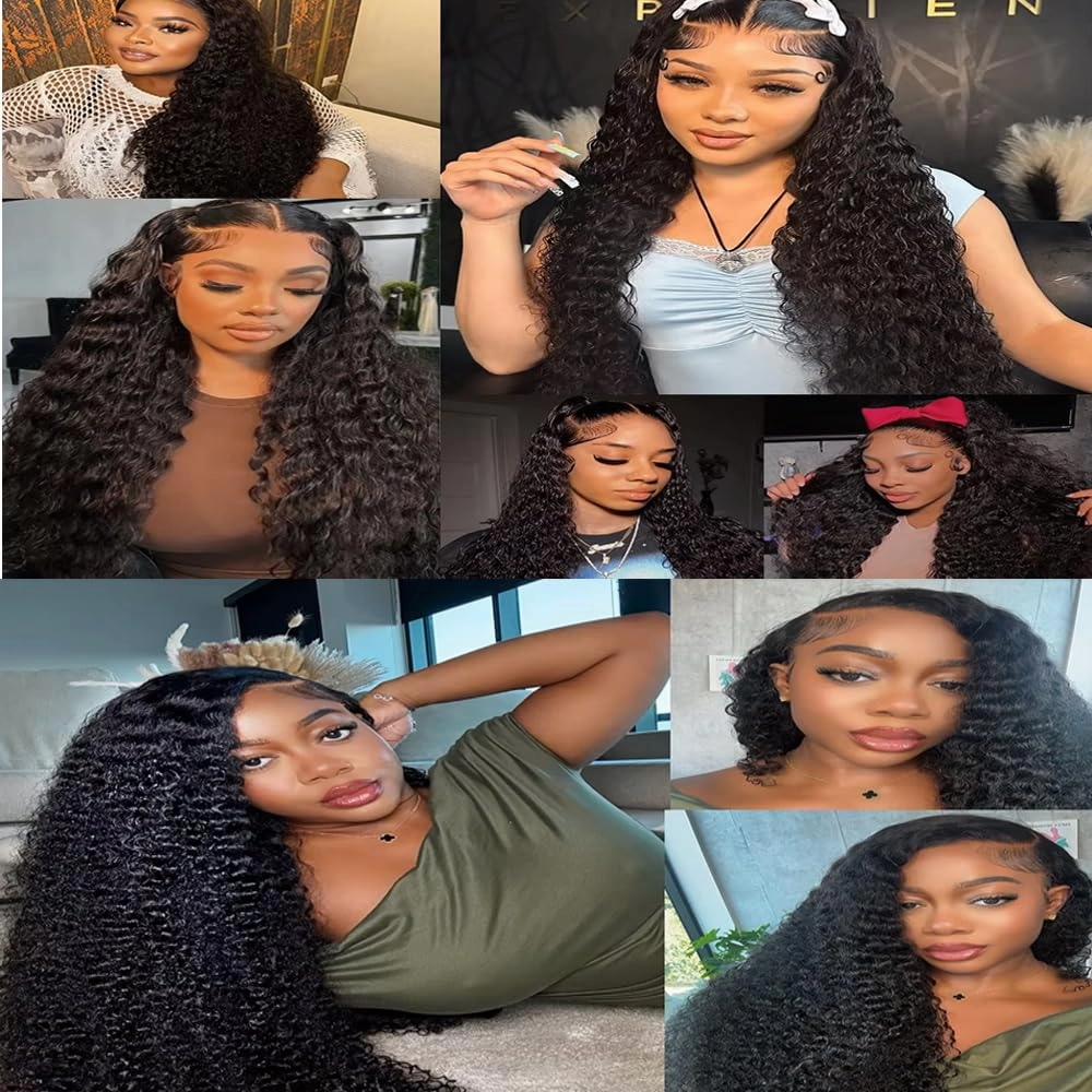 Kinky Curly Human Hair Bundles 10A Hair Extensions Natural Black 8 10 12 Inch Unprocessed Curly Weave Natural Color