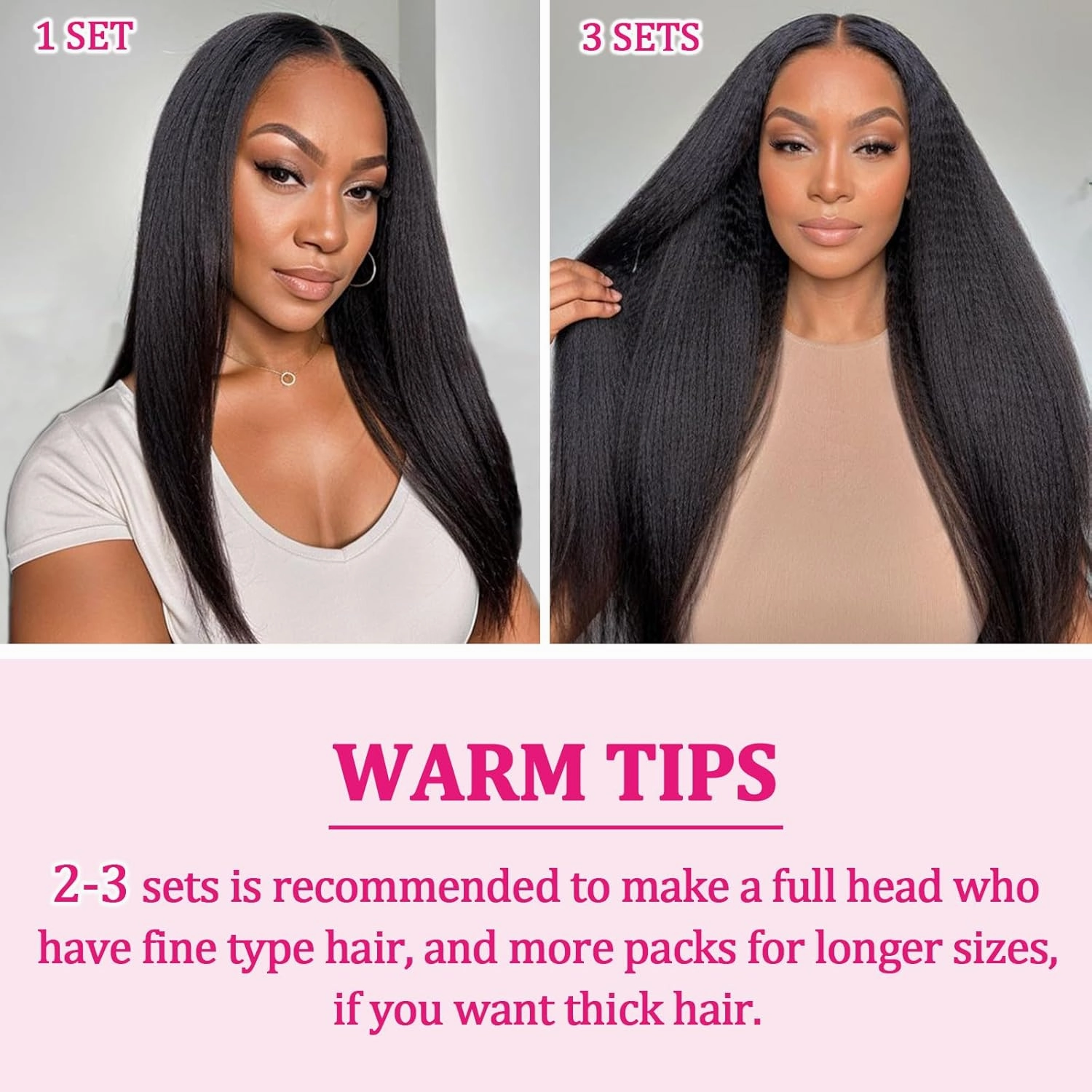 Kinky Straight Clip in Hair Extensions Real Human Hair 8Pcs 120g Kinky Clip Ins Full Head Brazilian Remy Hair Extensions for Women Natural Black Double Weft Clip In 20 Inch