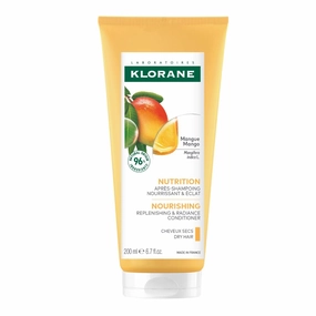 Klorane Nourishing Conditioner with Mango Butter, Moisturize and Hydrate Dry Hair, Paraben, Silicone, SLS Free