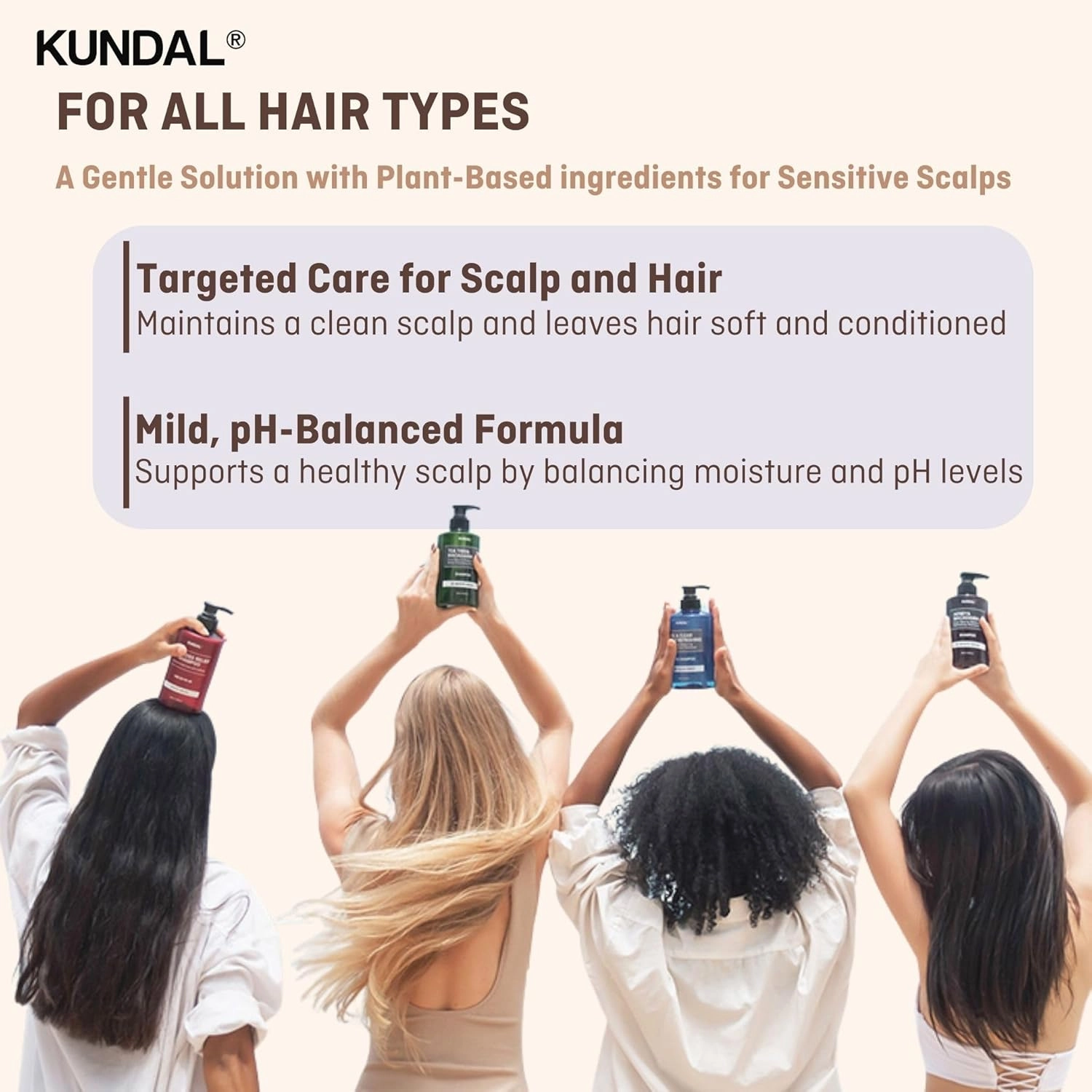 KUNDAL Natural Shampoo and Conditioner Set [Baby Powder] - Korean Hair Care, Long Lasting Fragrance, Moisturize, Nourish, Frizz Control, Argan & Macadamia Oil, Sulfate-Free 16.9fl oz (Pack of 2)