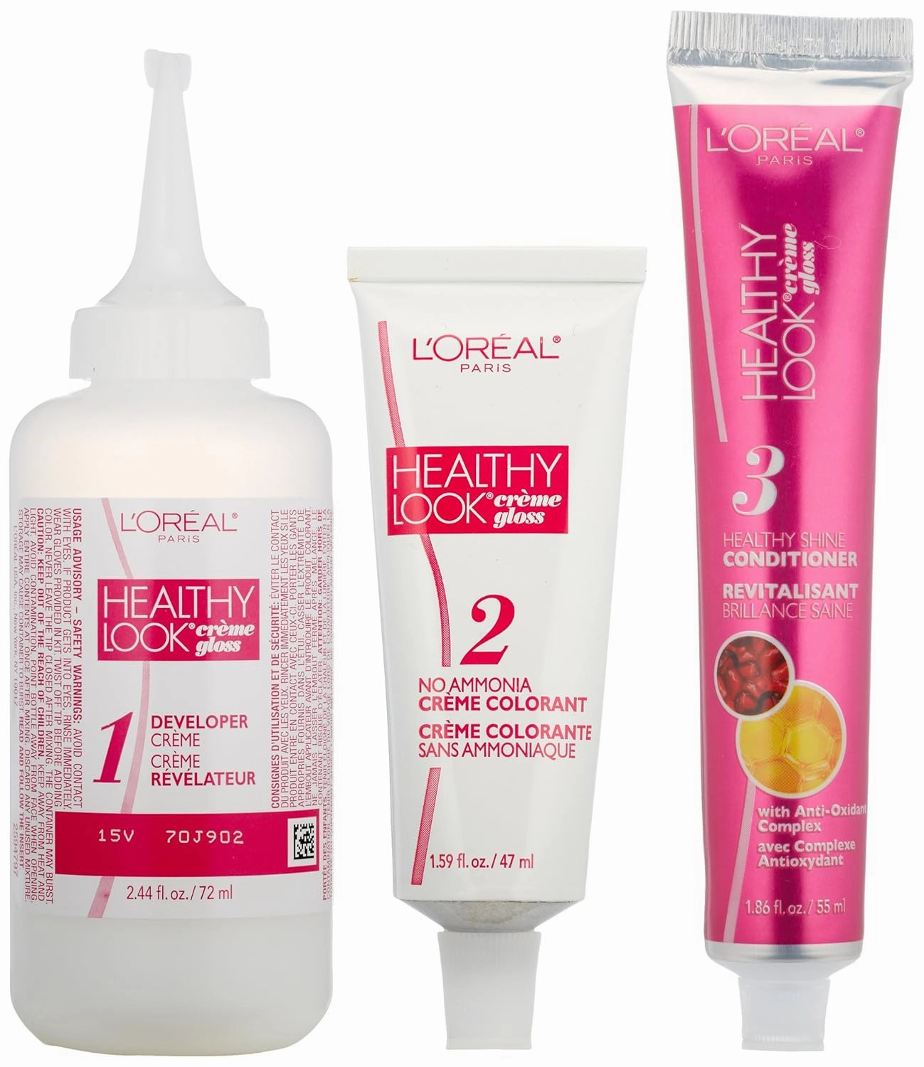 L'Oreal Healthy Look Creme Gloss Hair Color, 1 Rich Black/Double Espresso