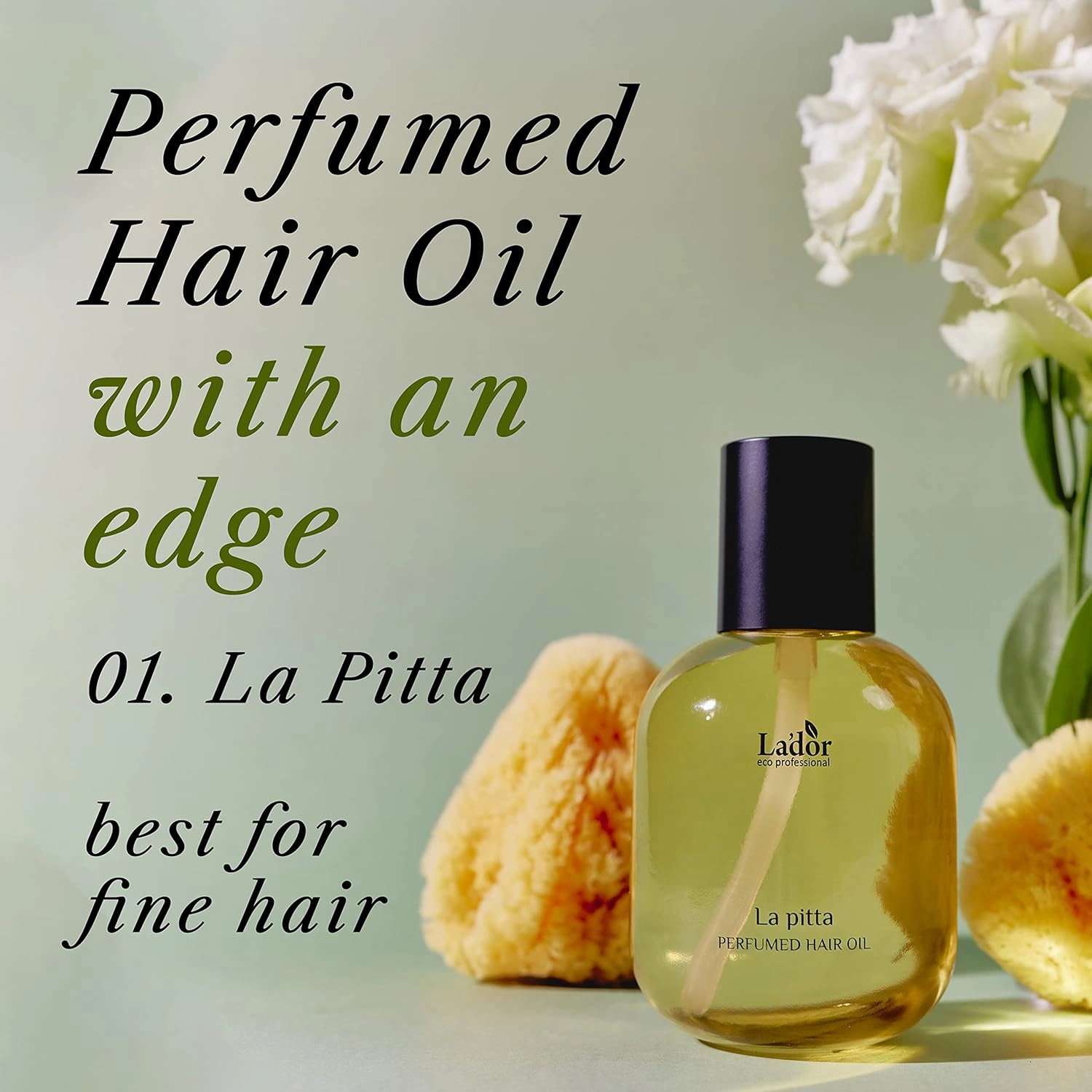 LA'DOR Hair Perfume Oil for Dry Damaged Hair - Anti Frizz Nourishing Fragrance Gloss Oil Serum Leave-In Conditioner Hold Curls & Waves Sulfate Paraben Alcohol Free 1 Fl Oz La Pitta Korean Haircare