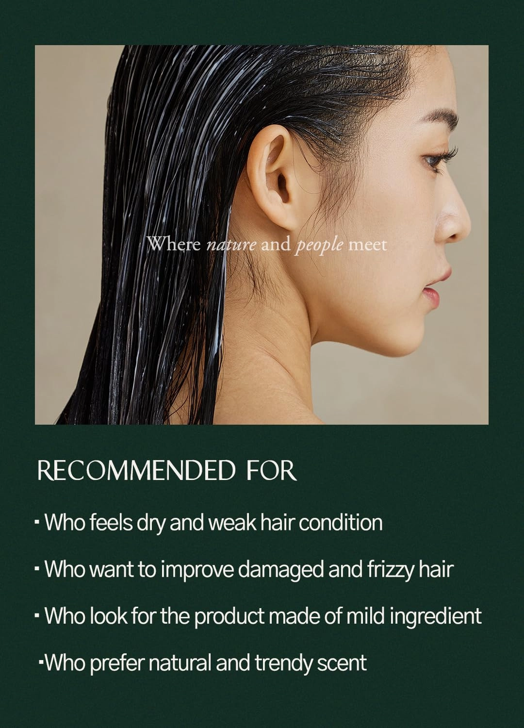 Laminaria Conditioner with Organic Ingredient, Damaged Hair Care Korean Conditioner, Hydrating & Smoothing, Anti-Frizz, Sulfate & Paraben Free, for Women & Men, 33.81 Fl Oz, White Musk
