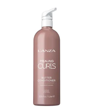 L'ANZA Healing Curls Butter Conditioner - Curly Hair Product for Moisturizing and Detangling Velvety Curls with Anti-Humidity Moisturizers, with Sulphate Free, Paraben Free Formula