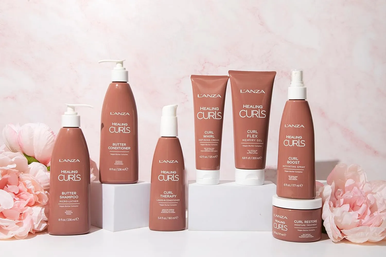 L'ANZA Healing Curls Butter Conditioner - Curly Hair Product for Moisturizing and Detangling Velvety Curls with Anti-Humidity Moisturizers, with Sulphate Free, Paraben Free Formula