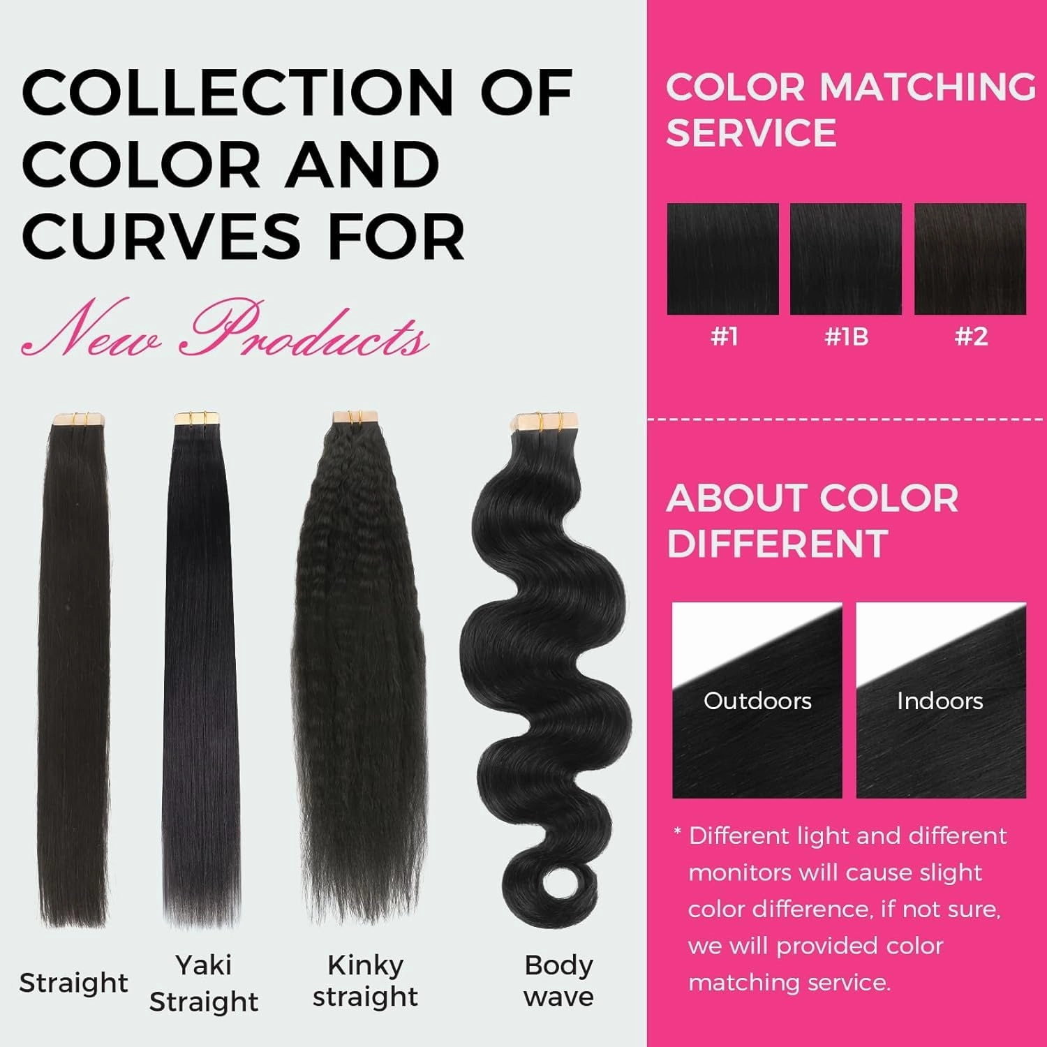 Lashey Tape in Hair Extensions Human Hair 40pcs 100g/pack 20 Inch Body Wave Natural Black Soft and Invisible Hair Extensions