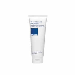 LATHER Avocado Mint Hair Mask Repair Treatment - Deep Conditioning Hair Mask to Smooth, Restore Strength & Shine on Dry or Damaged Hair - Leave In Conditioning Mask - Sulfate Free - 4 Fl Oz Tube