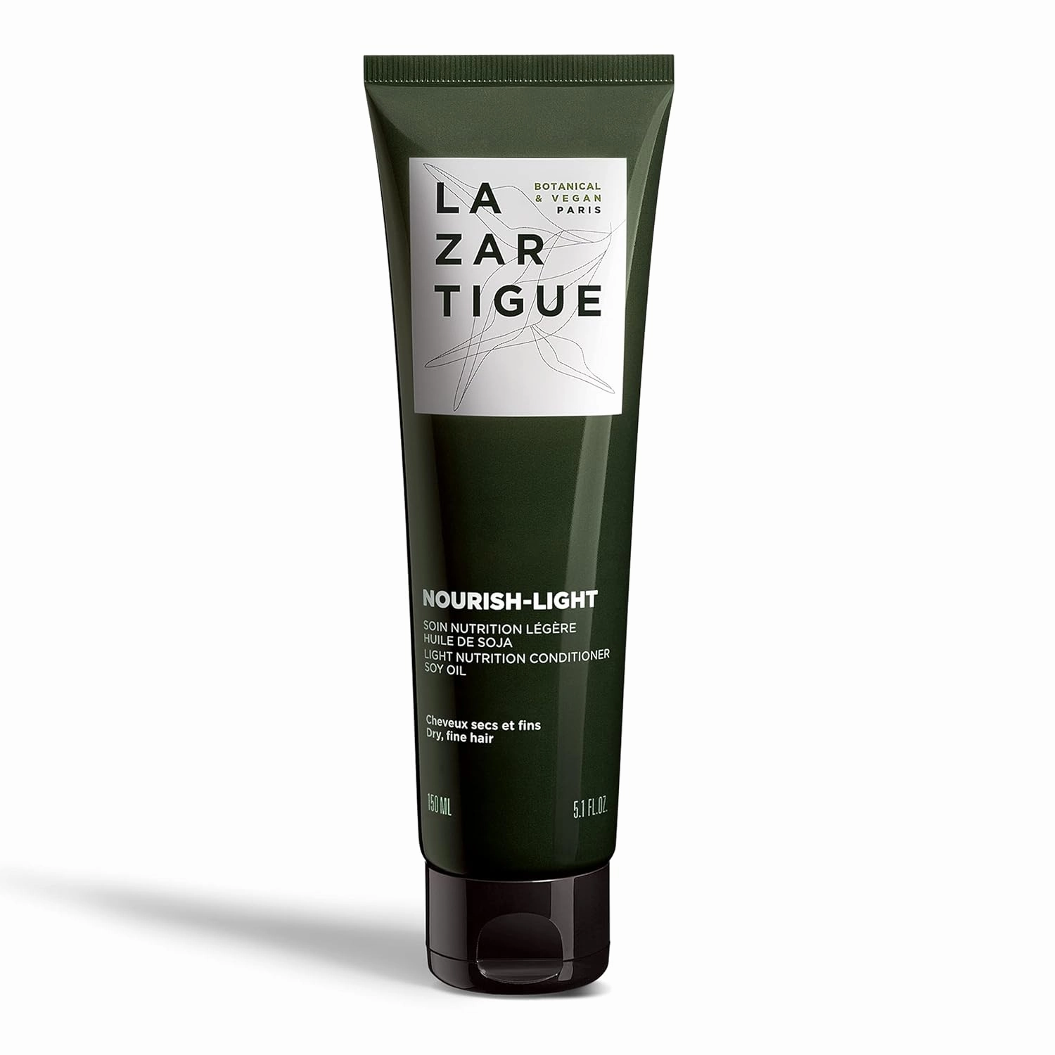 Lazartigue Nourish Light Conditioner, Botanical & Vegan, Silicone-Free, Soybean Oil Enriched, Lightweight Hydration for Dry, Fine Hair, Vegan, Sulfate & Silicone Free, 5.1 Fl. Oz.