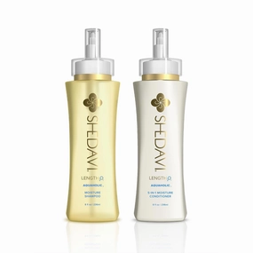 LENGTH₂O™ Aquaholic™ Moisture Shampoo   Conditioner Duo - Moisturizes Dry Hair, Silicone-Free, Sulfate-Free, Vegan Hydrating Shampoo and Conditioner for Women, Safe for Color-Treated Hair