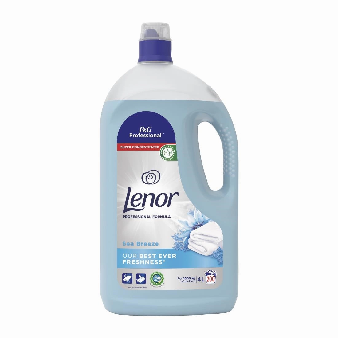 Lenor Professional Fabric Conditioner Sea Breeze 4Ltr (3 pack)