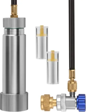 Lichamp AC Oil Injector R134A, R1234YF Refrigerant A/C Dye Injector Kit with Adjustable Coupler and Oil Checkers