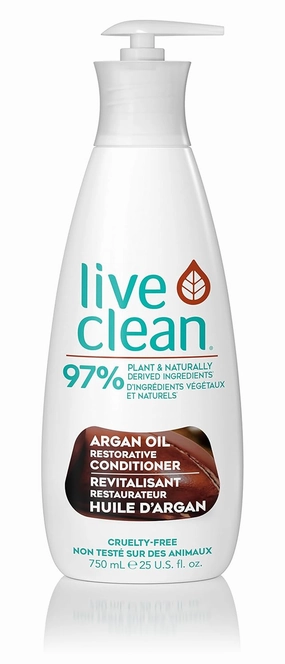 Live Clean Argan Oil Conditioner, 750-Milliliter