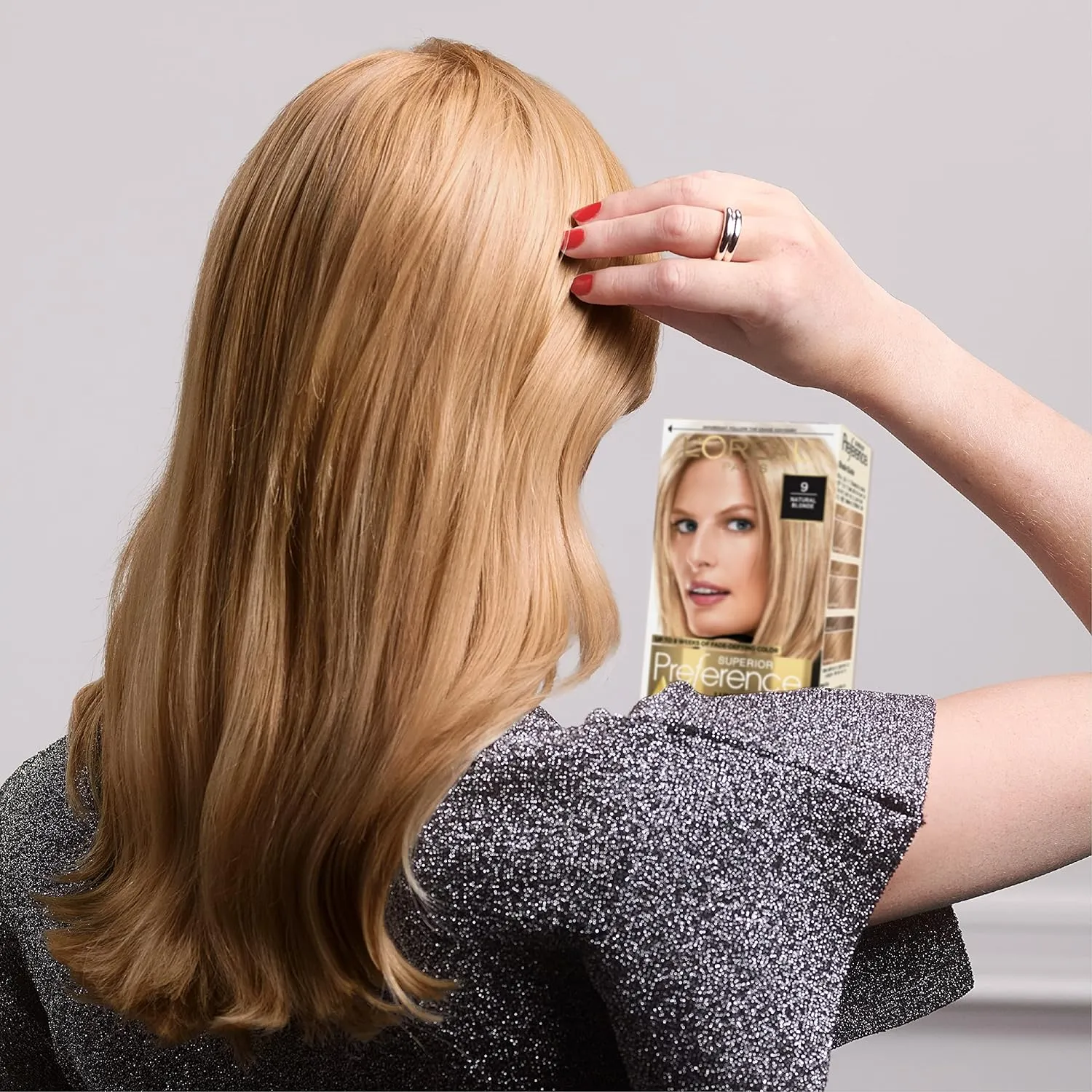 L'Oreal Paris Superior Preference Fade-Defying   Shine Permanent Hair Color, 9.5NB Lightest Natural Blonde, Pack of 1, Hair Dye