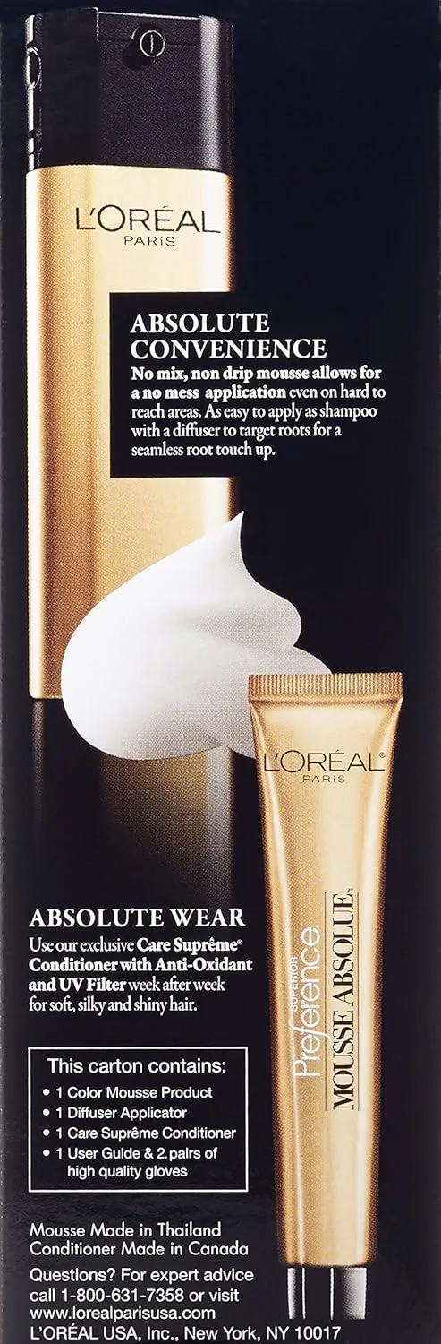 L'Oreal Paris Superior Preference Mousse Absolue, 1021 Lightest Icy Blonde