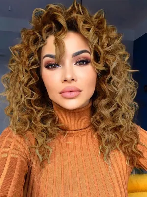 LOSMOEER Ocean Wave Crochet Hair 8 Inch, 8 Packs Deep Wave Hair for Women, Short Curly Braids Pre-Looped Beach Curl Hair Extensions (27#)