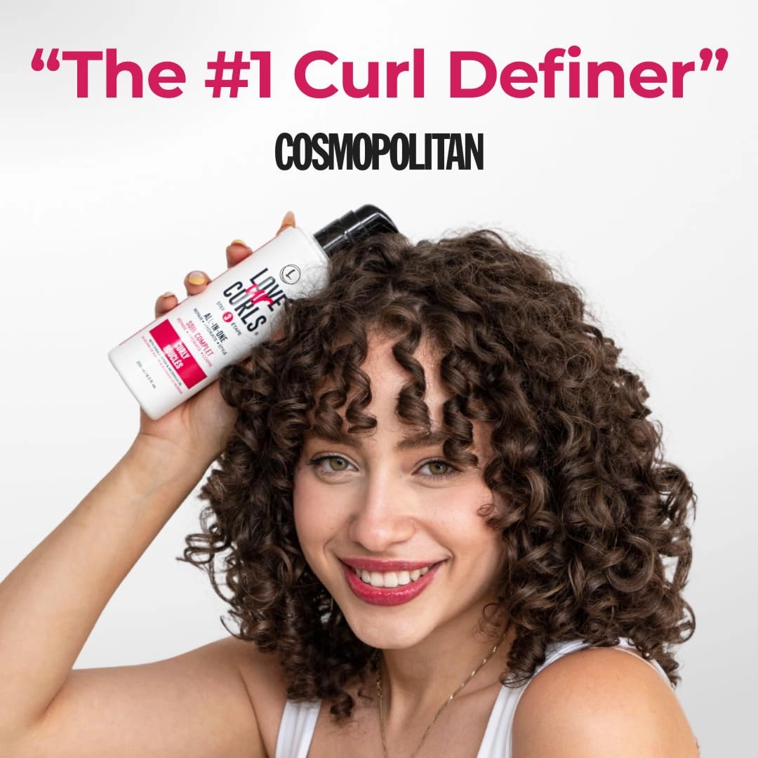 Love Ur Curls - Kinky Coily All in One Curl Cream Styler, Curling Cream for Curly Hair, Repair, Define, Hydrate & Style with Shea Butter, 250mL