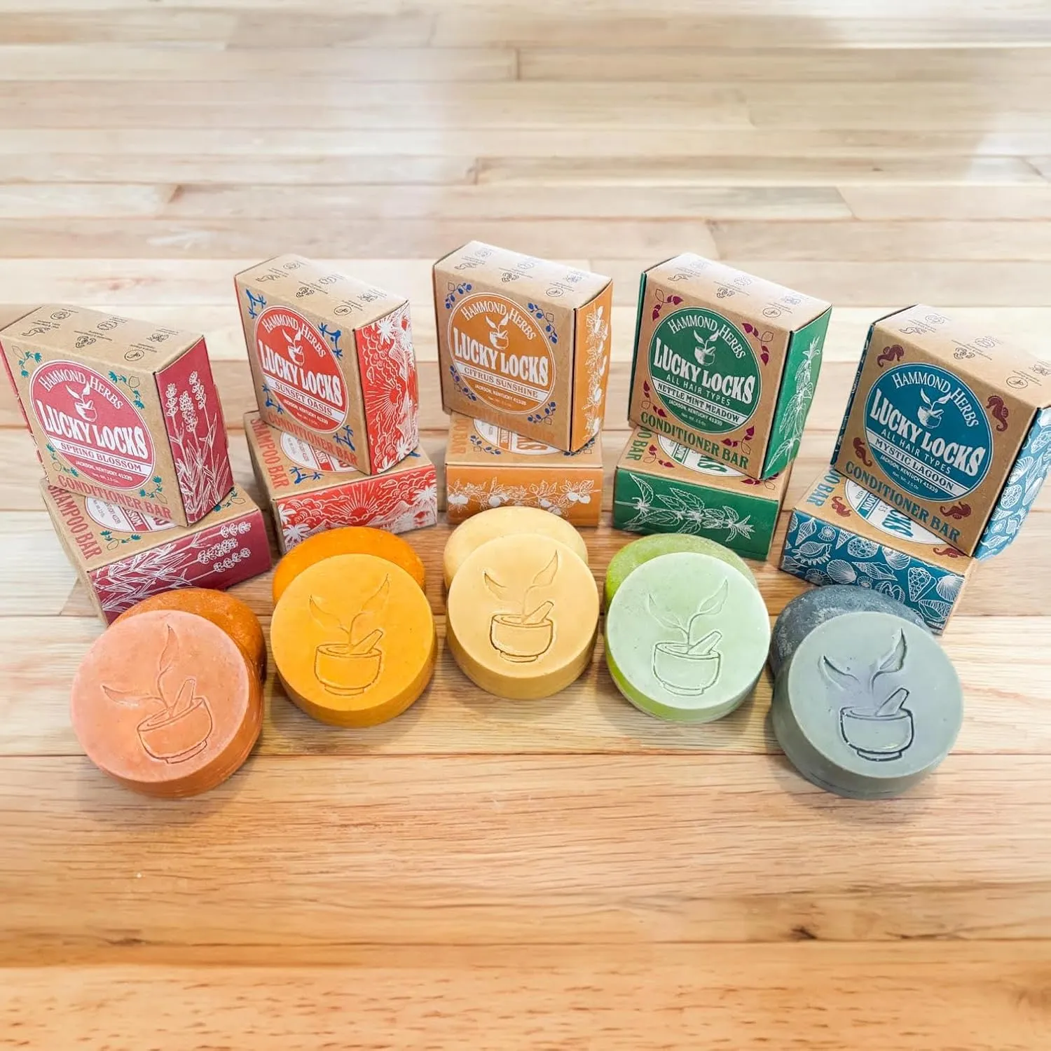 Lucky Locks | Pick Your Scent | Natural Conditioner Bar | Zero Waste Hair Care | Sulfate Free (Spring Blossom)