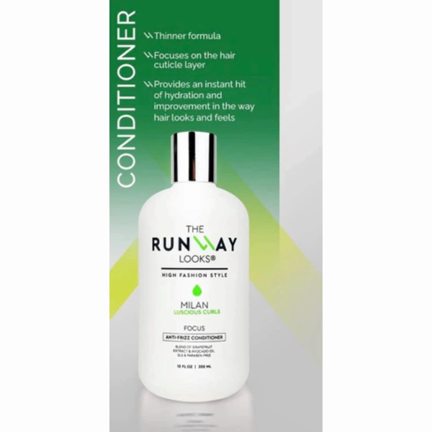 Luscious Curls Anti-Frizz Conditioner, Curls Definition & Shine With Grapefruit Extract, Anti-Frizz Care, Intense Hydration, Restores Hair Vibrancy (12oz)