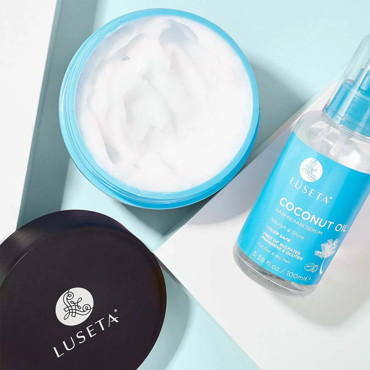 Luseta Coconut Milk Hair Mask 16.9 oz Hydrating Hair Treatment Repair & Restore Damaged Hair, Sulfate Free