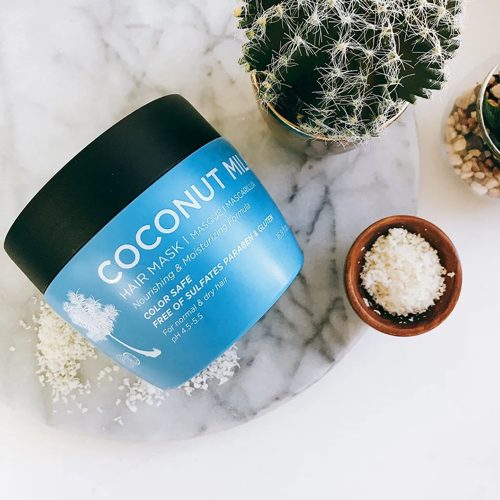 Luseta Coconut Milk Hair Mask 16.9 oz Hydrating Hair Treatment Repair & Restore Damaged Hair, Sulfate Free