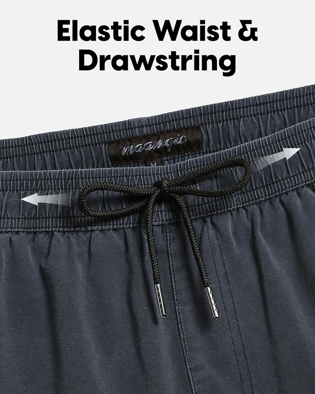 maamgic Men's Swim Trunks with Compression Liner 5.5 inch Beach Shorts Quick Dry Bathing Suits with Zipper Pocket