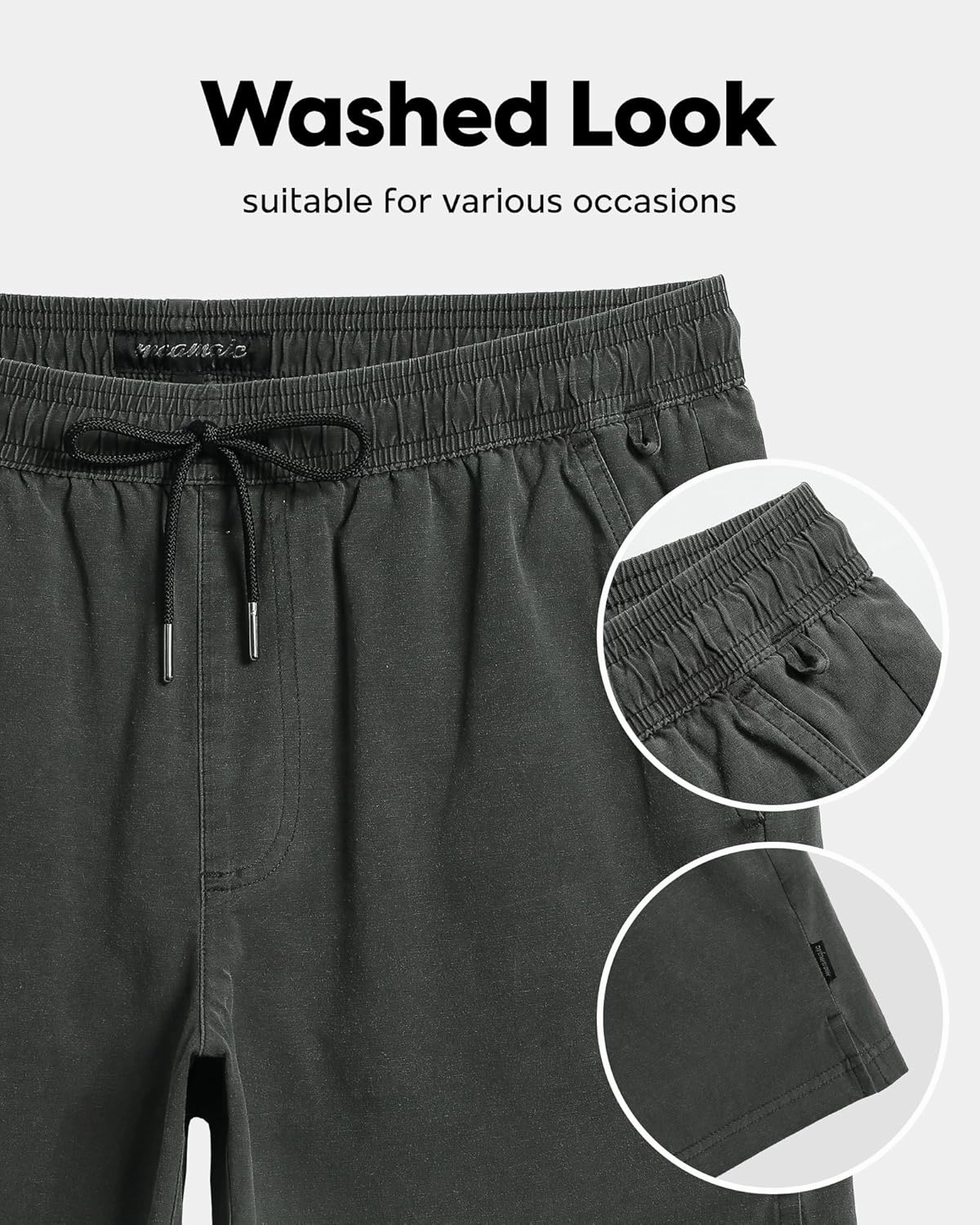maamgic Men's Swim Trunks with Compression Liner 5.5 inch Beach Shorts Quick Dry Bathing Suits with Zipper Pocket