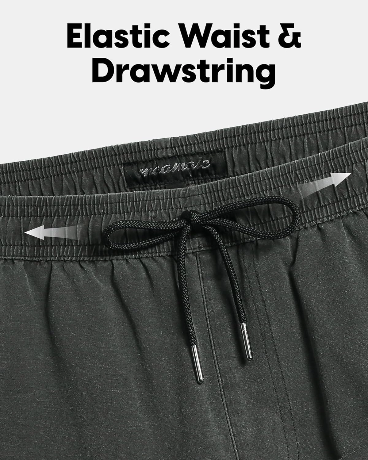 maamgic Men's Swim Trunks with Compression Liner 5.5 inch Beach Shorts Quick Dry Bathing Suits with Zipper Pocket