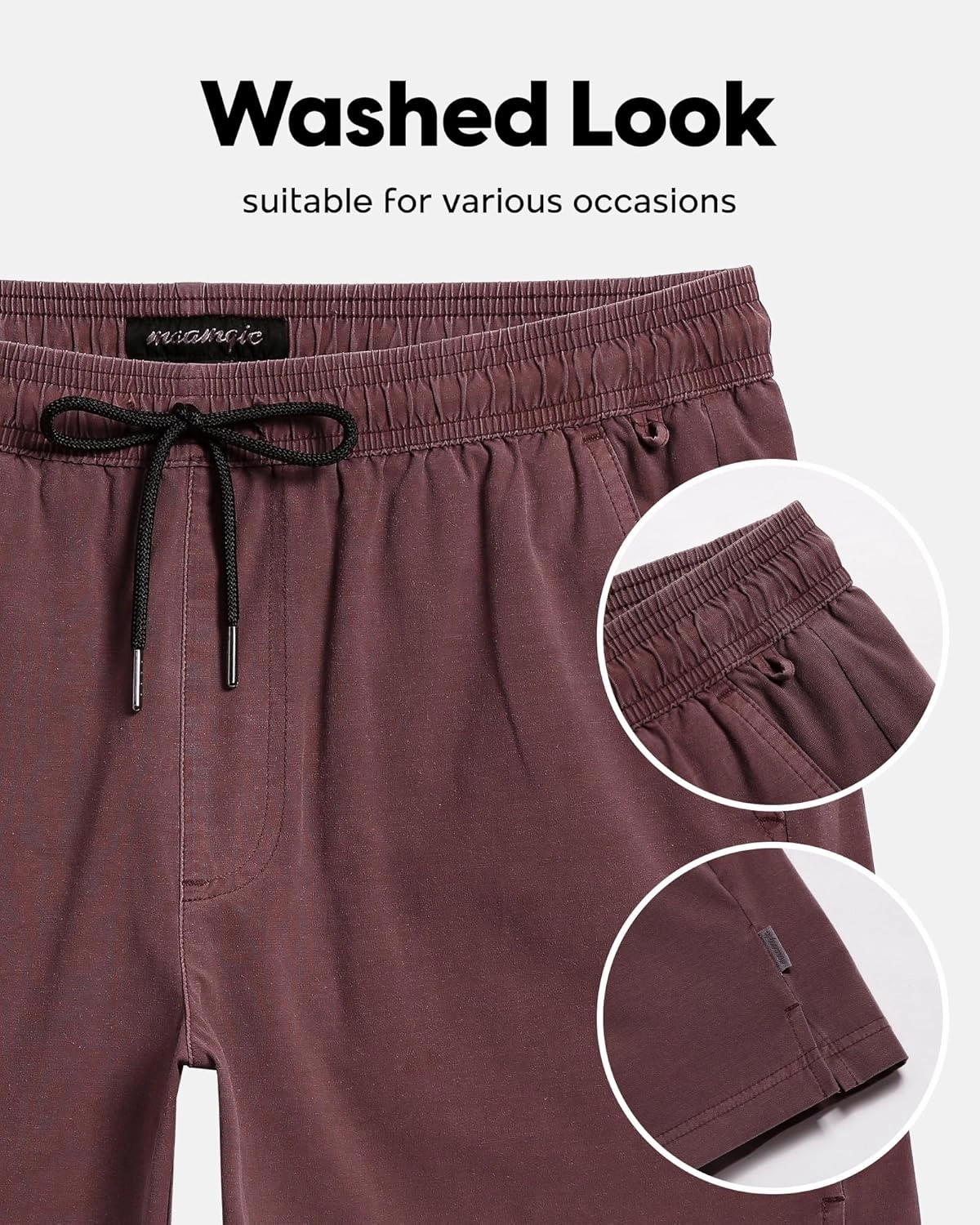 maamgic Men's Swim Trunks with Compression Liner 5.5 inch Beach Shorts Quick Dry Bathing Suits with Zipper Pocket