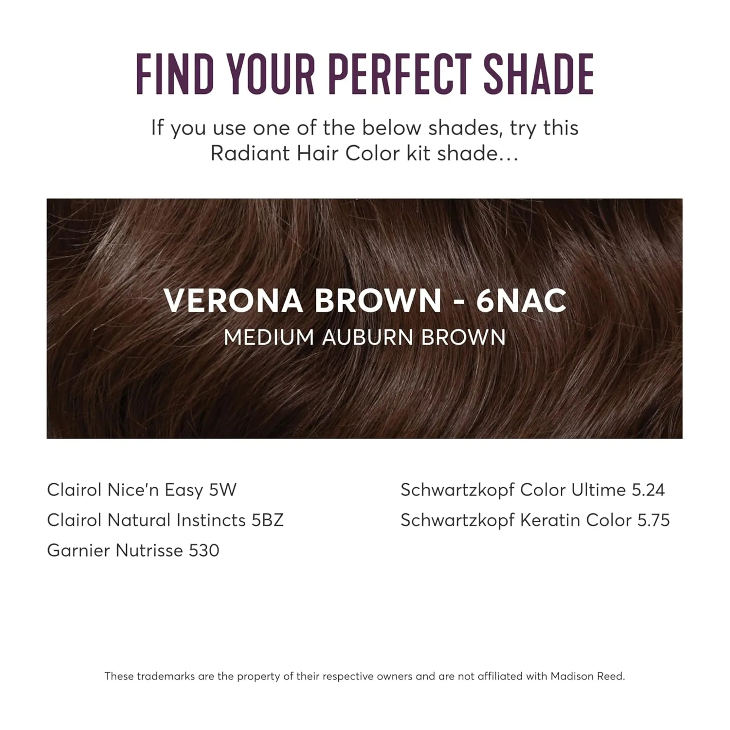 Madison Reed Radiant Hair Color Kit, Medium Chocolate Brown for 100% Gray Coverage, Ammonia-Free, 6NAC Verona Brown, Permanent Hair Dye, Pack of 2
