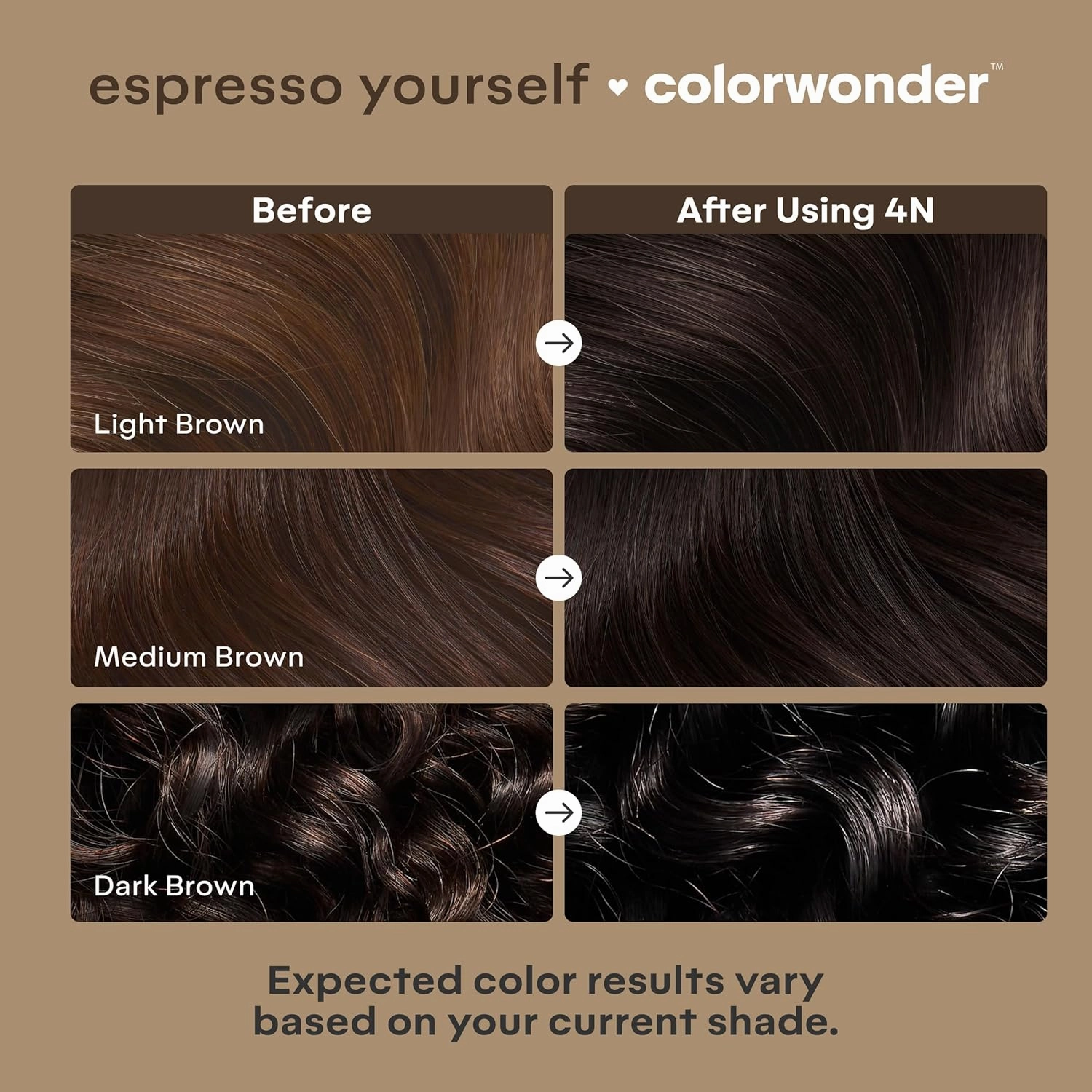 Madison Reed colorwonder Demi-Permanent Hair Color, Effortless At-Home Hair Dye, Ammonia-Free, Cruelty-Free, Espresso Yourself (4N Darkest Brown), Pack of 1