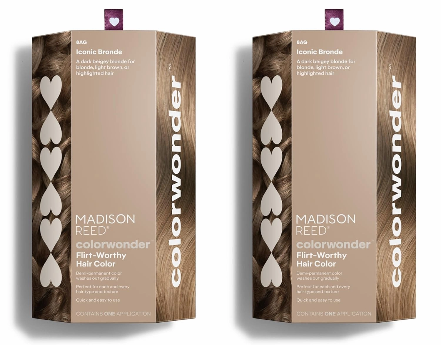 Madison Reed colorwonder Demi-Permanent Hair Color, Effortless At-Home Hair Dye, Ammonia-Free, Cruelty-Free, Iconic Bronde (8AG Dark Beige Bronde), Pack of 2
