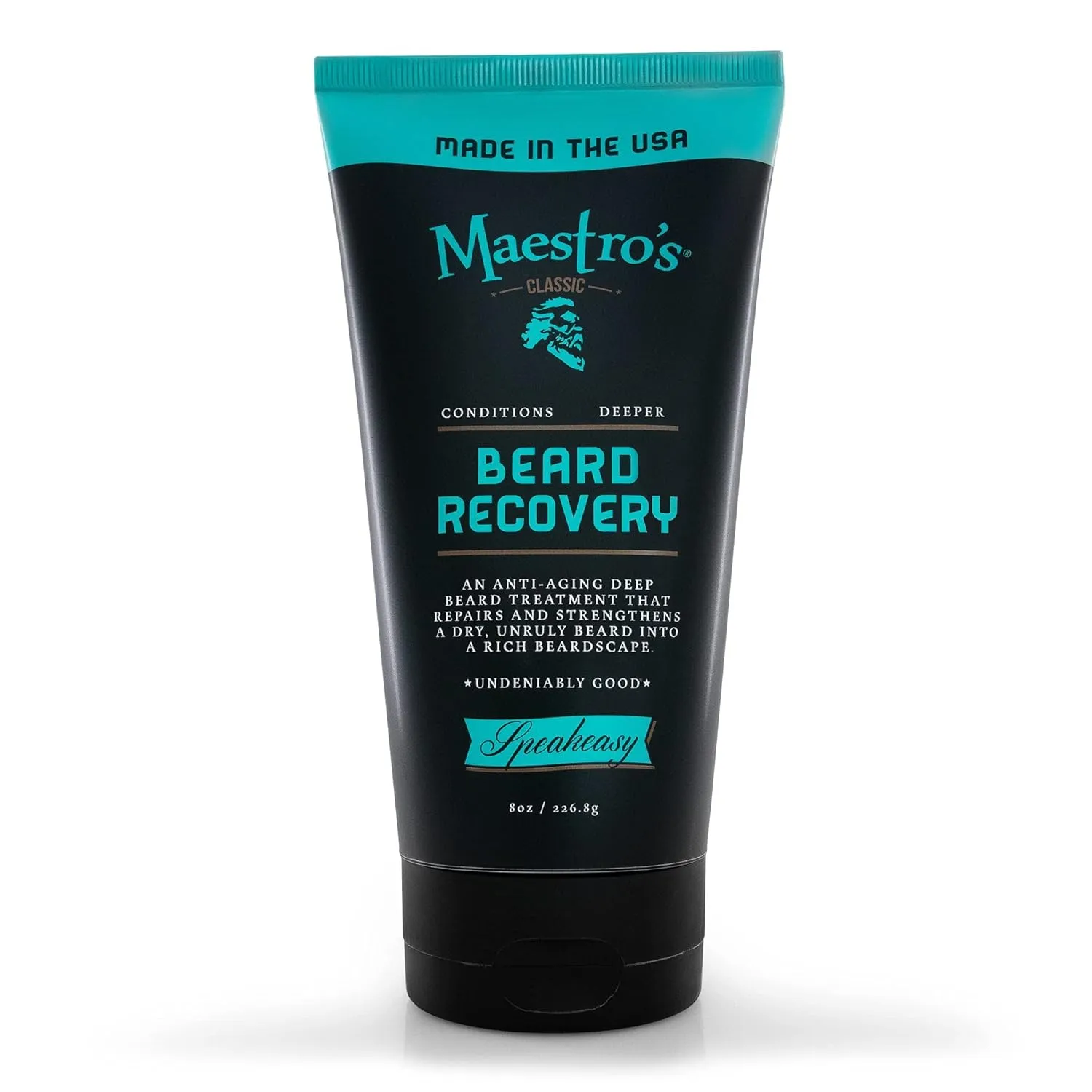 Maestro's Classic Beard Recovery Tube – Mark of a Man Blend | Beard Moisturizer for All Hair Types | Hydrating, Soothing & Softening Beard Conditioner for Men, 8 Ounce