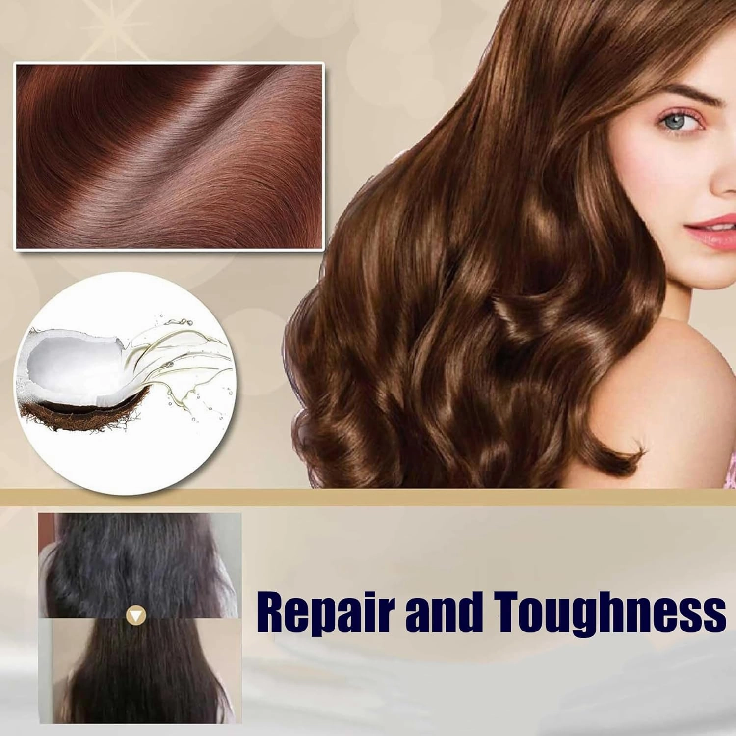 Magical Hair Mask Molecular Repair Hair Mask 200ML Advanced Molecular Deep Conditioning Hydrating Conditioner for Hair Ends Hydration Hair Root Treatment Softness Shine Dry Hair (3Pcs)