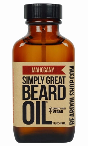 MAHOGANY Scented - Holiday Gifts - Stocking Stuffers - Beard Conditioner - 3 Oz - Easy Applicator - Natural - Vegan and Cruelty Free - Gifts for Men with Beards