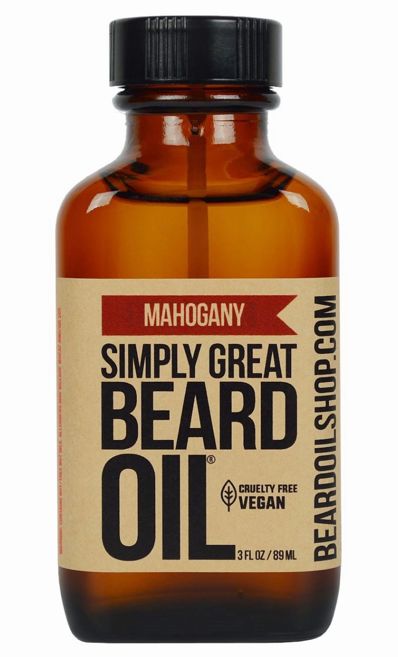 MAHOGANY Scented - Holiday Gifts - Stocking Stuffers - Beard Conditioner - 3 Oz - Easy Applicator - Natural - Vegan and Cruelty Free - Gifts for Men with Beards