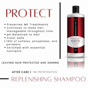 Majestic Keratin Replenishing Shampoo   Conditioner 16oz(475ml)- Soduim Chloride & Sulfate Free
