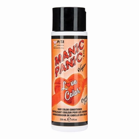 MANIC PANIC Vibrant Neon Orange Color Depositing Conditioner - Love Color Hair Conditioner Keeps Hair Vibrant, Nourished & Refreshed - Formulated with Shea Butter & Quinoa - Orange Crush (8oz)