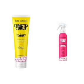 Marc Anthony Strictly Curls Curl Defining Styling Lotion & Leave-In Conditioner Spray & Detangler