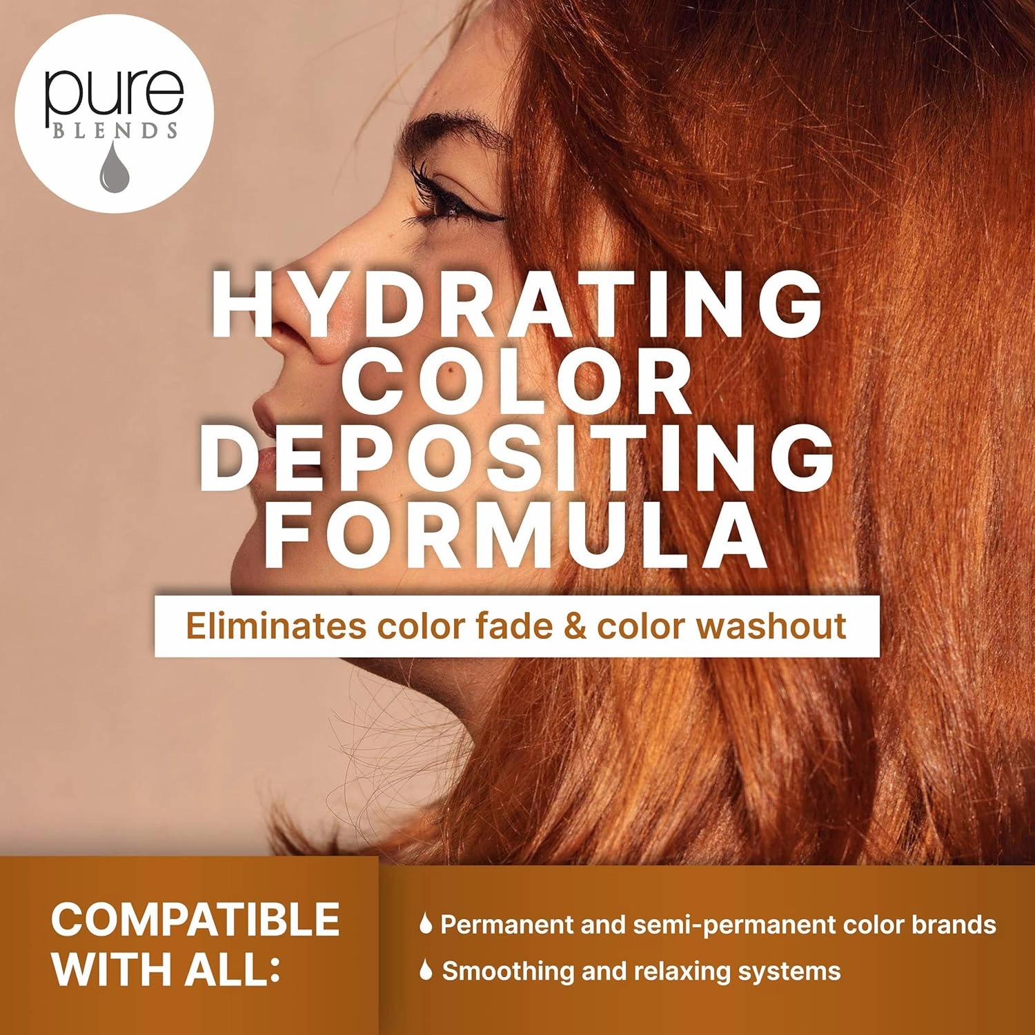 Marigold Moisturizing Color Depositing Conditioner - Brighten & Tone Faded Hair, Semi-Permanent Dye, Prevents Fade, Extends Color Service for Treated Hair, 8.5 Oz.