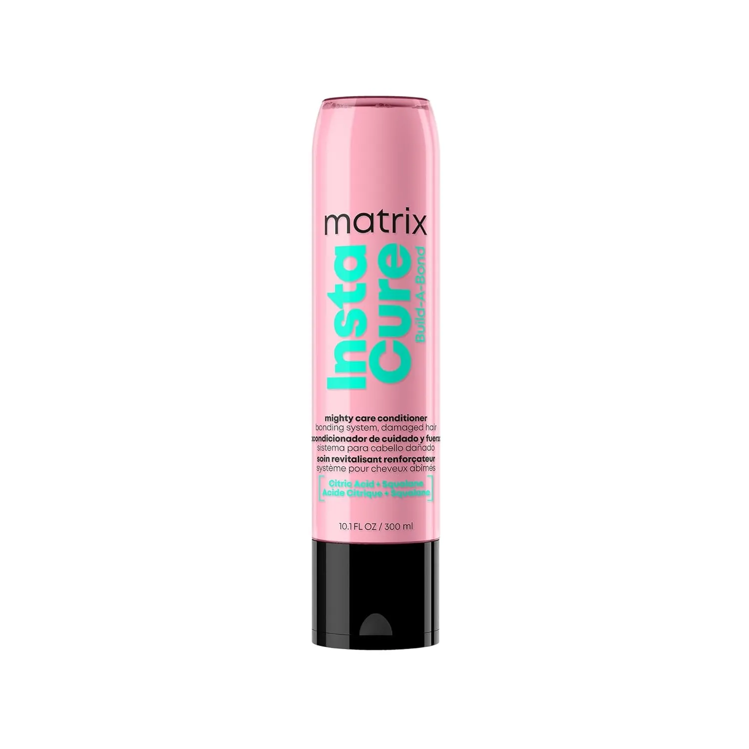 MATRIX Instacure Build-A-Bond Mighty Care Conditioner - Repairs Very Damaged Hair, Strengthens & Softens With Citric Acid & Squalane, Vegan, Sulfate & Paraben Free